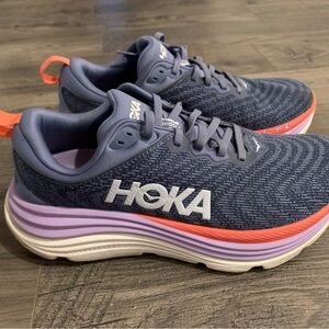 Hoka Women's Running Shoes Gaviota 5 Size 9D Anchor/Grapefruit